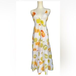 Edie Parker x J. Crew Capsule Collection Citrus Dress XS